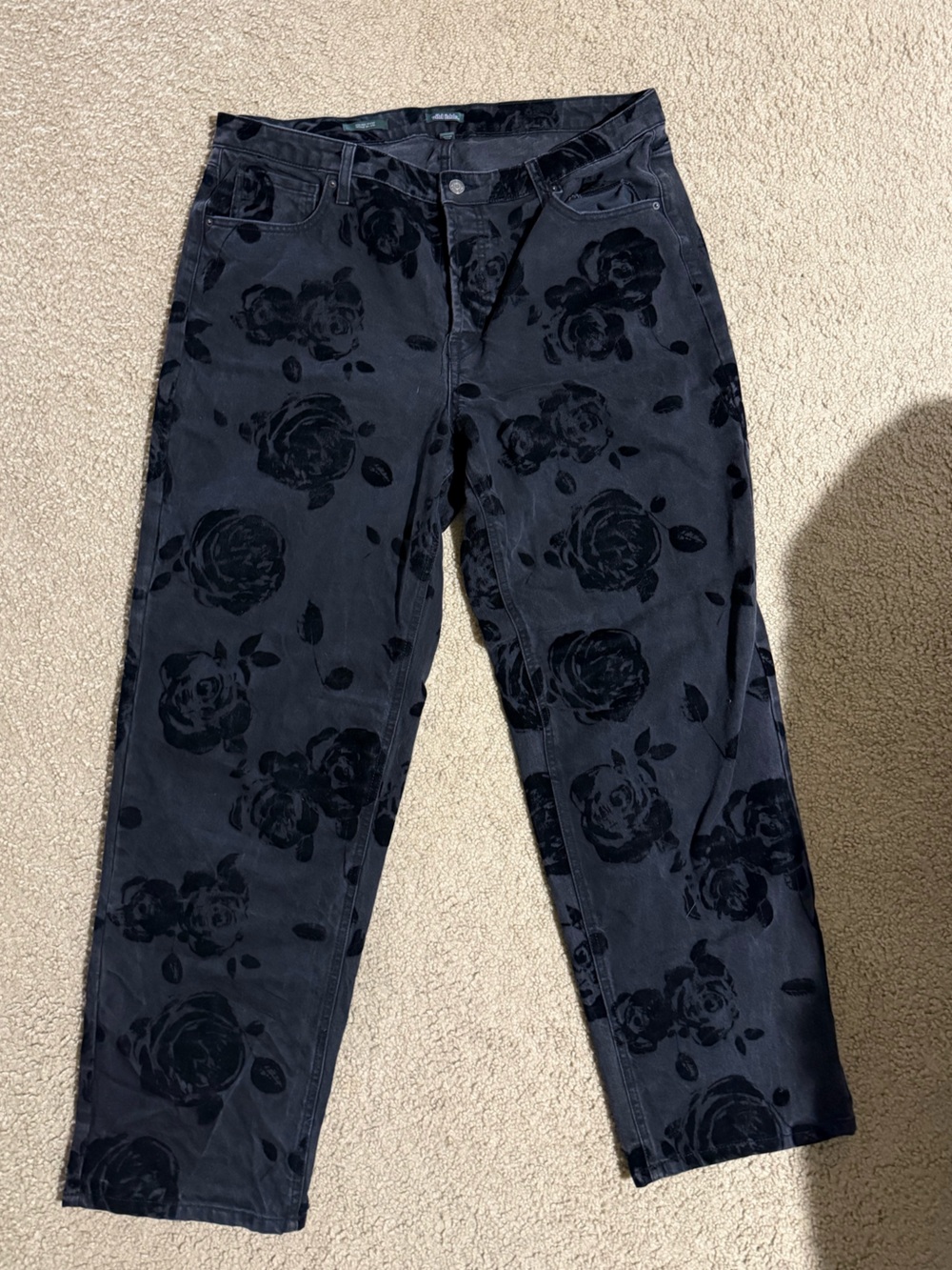 Floral black Jeans